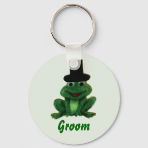 Froggy Wedding Groom Keyring
