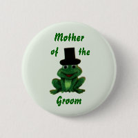 Froggy Wedding - Groom's Family Button - Style 2