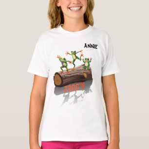 "Frog'n Customisable Girl's T-Shirt
