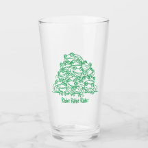 Frogs Abstract Green Line Art Personalised