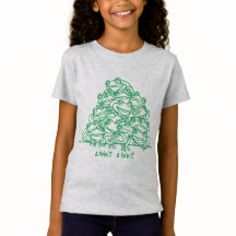 Frogs Abstract Green Line Art Personalised 