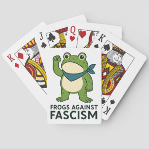 Frogs Against Fascism Portland Frog Protest Playing Cards