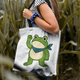 Frogs Against Fascism Portland Frog Protest Tote Bag
