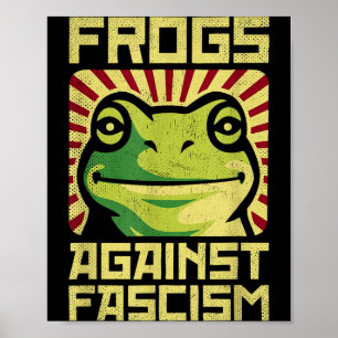Frogs Against Fascism Protest Democracy Frogtifa L Poster