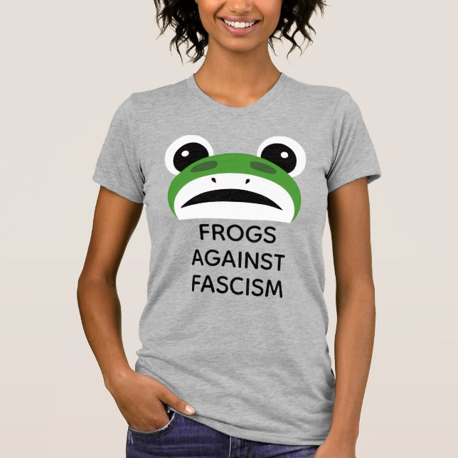 Frogs against Fascism T-Shirt (Front)