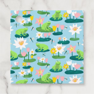 Frogs and Lily Pads Cute BABY SHOWER Birthday Kids Favour Tags