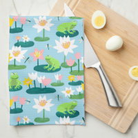 Frogs and Lily Pads Cute Custom