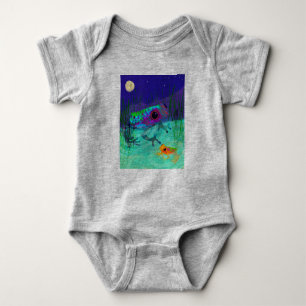 Frogs and Moon Baby One-piece Baby Bodysuit