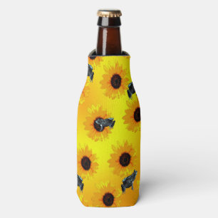 Frogs And Sunflowers, Bottle Cooler