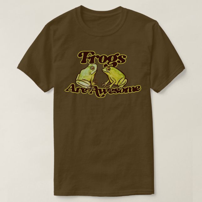Frogs Are Awesome T-Shirt (Design Front)