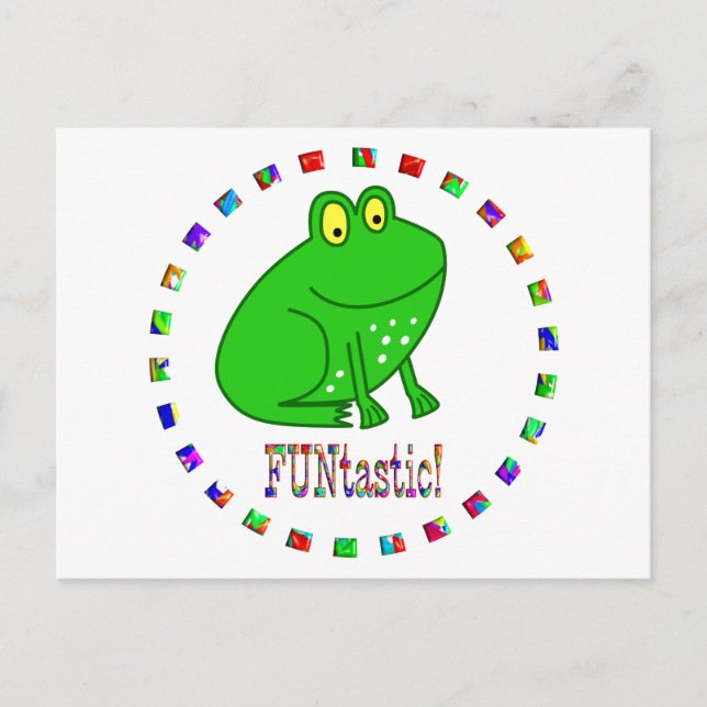 Frogs are Funtastic Postcard (Front)