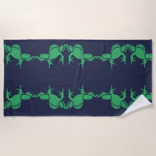 Frogs Beach Towel