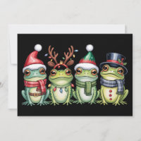 Frogs Christmas Frog Lover Cute Santa Animals