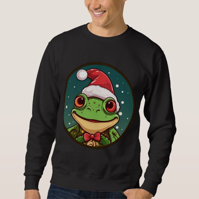Frogs Christmas Sweatshirt (Front)