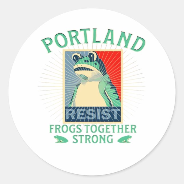 Frogs Classic Round Sticker (Front)