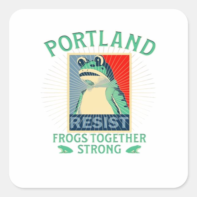 Frogs Classic Square Sticker (Front)