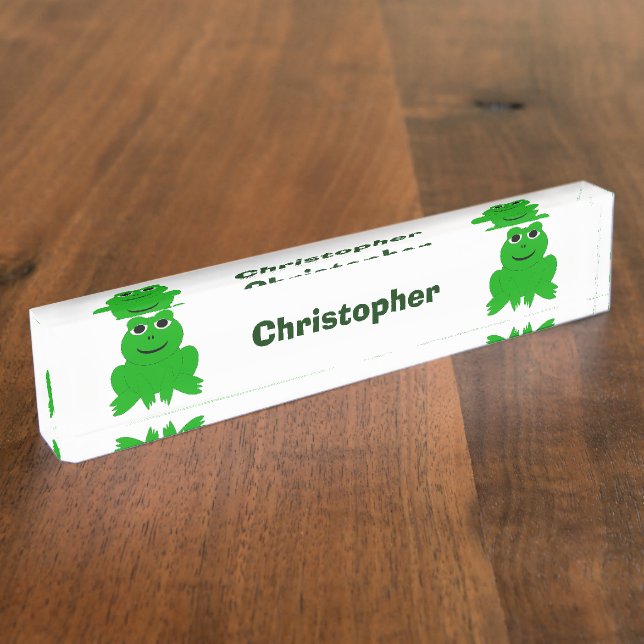 Frogs Design Nameplate (Side)