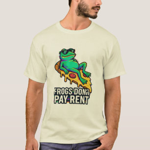 Frogs Don’t Pay Rent – Weird Aesthetic Space Mug T-Shirt