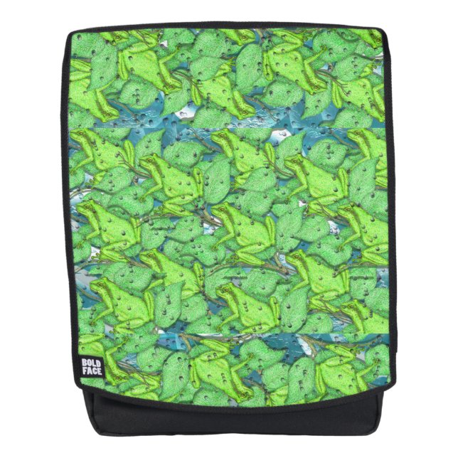 Frogs, Frogs, Frogs Backpack (Front)