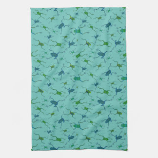Frogs Having Fun Tea Towel