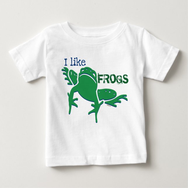 Frogs I Like Graphics T-Shirt (Front)