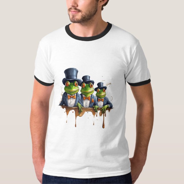 Frogs in Elegance T-Shirt (Front)