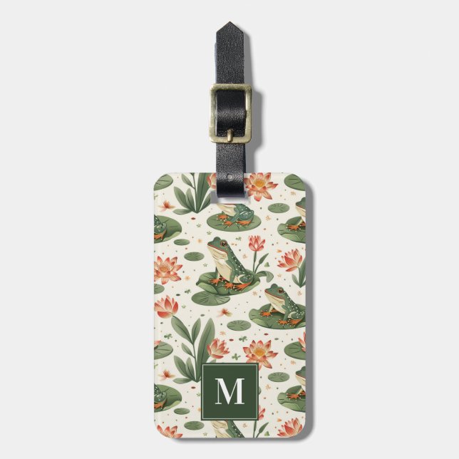 Frogs Luggage Tag (Front Vertical)
