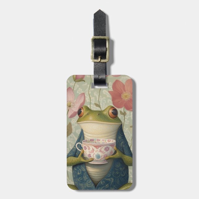 Frogs Luggage Tag (Front Vertical)