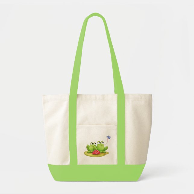 Frogs On a Lilly Pad Bag (Front)
