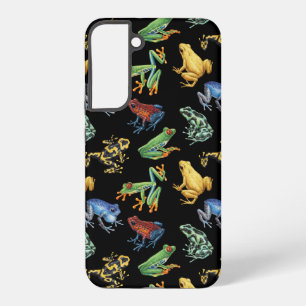 Frogs on black samsung galaxy case