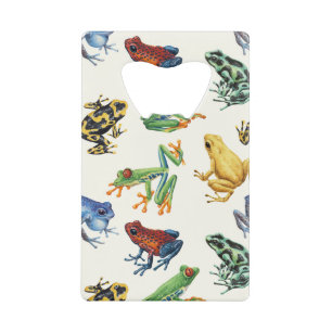 Frogs on natural white