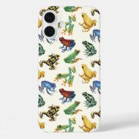 Frogs on natural white