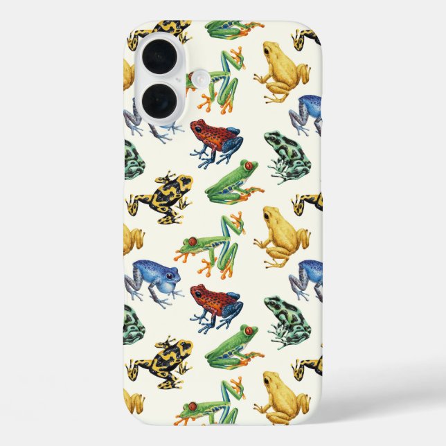 Frogs on natural white Case-Mate iPhone case (Back)