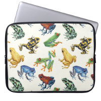 Frogs on natural white