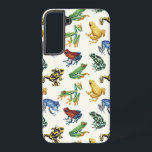 Frogs on natural white samsung galaxy case<br><div class="desc">Hand-painted variety of tree and dart frogs</div>
