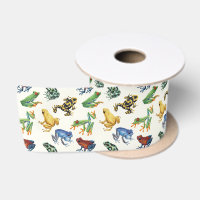 Frogs on natural white
