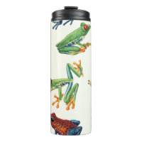 Frogs on natural white