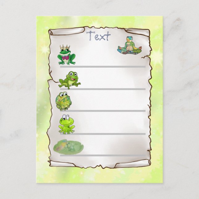 frogs postcard (Front)