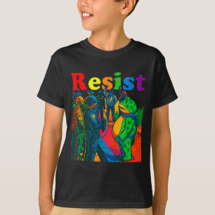 Frogs Resist Portland Frog Protest Vintage Activis T-Shirt