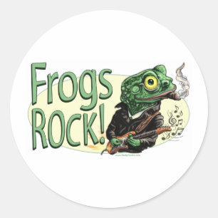 Frogs Rock! Sticker