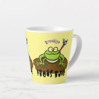 Frogs rule funny green frog cartoon