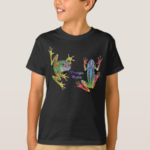 Frogs Rule Kids Dark T-Shirts