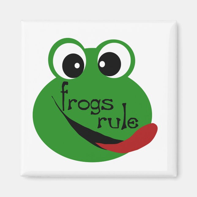 Frogs Rule T-shirts and Gifts Magnet (Front)