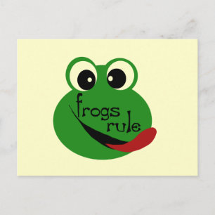 Frogs Rule T-shirts and Gifts Postcard