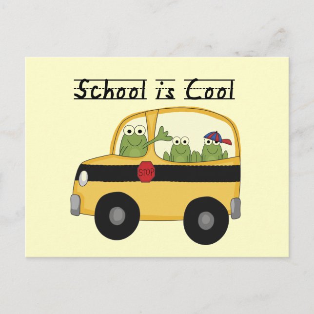 Frogs School is Cool T-shirts and Gifts Postcard (Front)