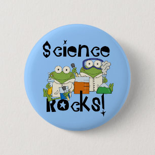 Frogs Science Rocks 6 Cm Round Badge
