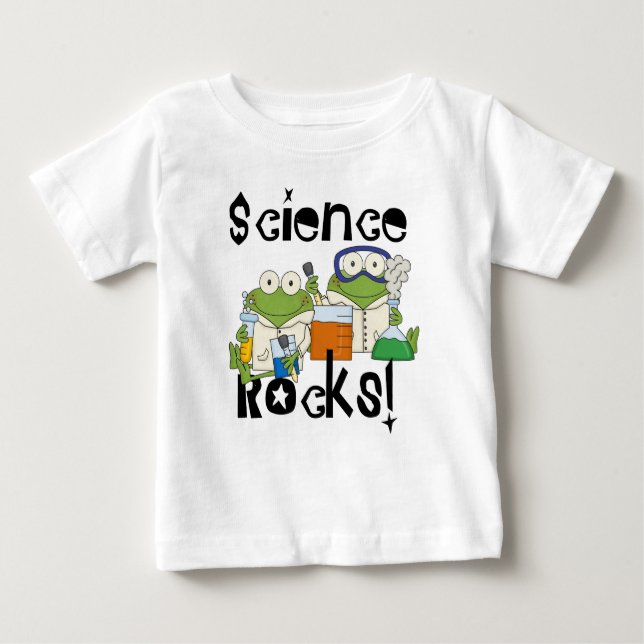 Frogs Science Rocks Baby T-Shirt (Front)