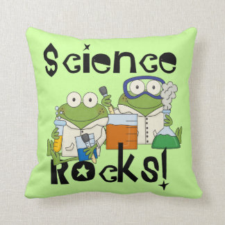 Frogs Science Rocks Cushion