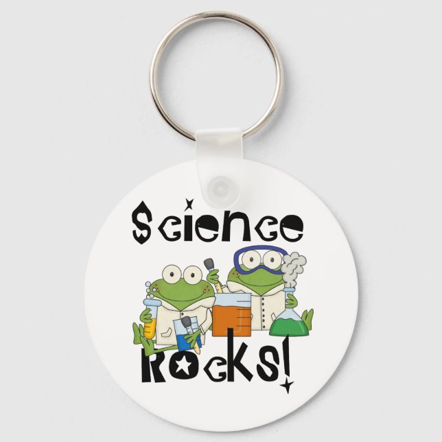 Frogs Science Rocks Key Ring (Front)