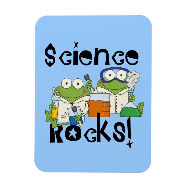 Frogs Science Rocks Magnet (Vertical)